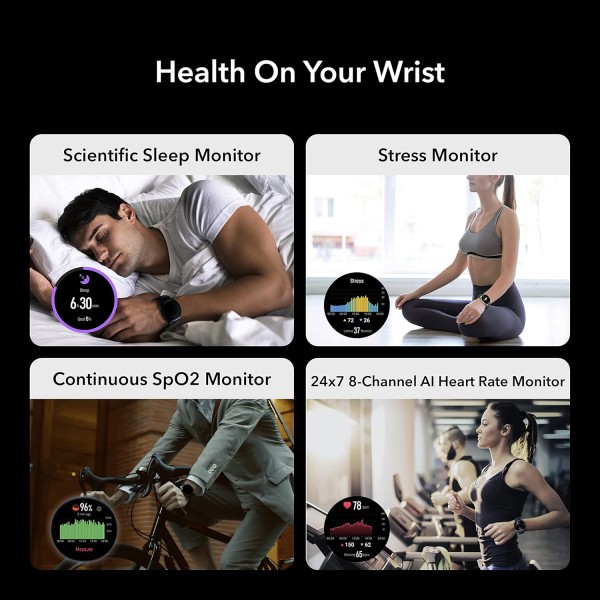 HONOR Watch GS 3 Smartwatch with 1.43" AMOLED Touch Screen, Fitness Watch, Heart Rate, Sleep & Blood Oxygen, Dual GPS, Bluetooth Calling,14 Days Life, 100+ Diverse Sport Modes, Ocean Blue (MUS-B19)