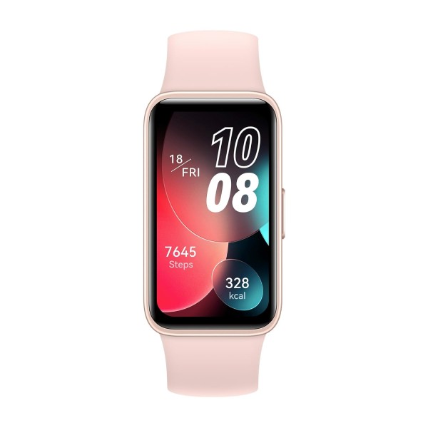 HUAWEI Band 8 Smartband, Ultra-Thin Design, 2 Weeks Long Duration, TruSleepTM 3.0, Quick Message responses, Compatible with iOS and Android - Sakura Pink