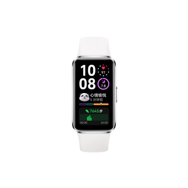 Huawei Band 10 Smartwatch with AI-Powered Fitness Monitoring, Pro-Level Sleep Analysis, Emotional Wellbeing Assistant,Streamlined Metallic Design,Fast Charging,iOS Android (Band 10, White)