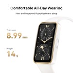 Huawei Band 9, Comfortable All-Day Wearing, Sleep Tracking, Fast Charging, Durable Battery, Intelligent Brightness Adjustments, 100 Different Workout Modes, Compatible with iOS&Android (White)