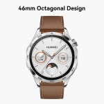 Huawei Watch GT4 46mm Smartwatch Compatible with Android & iOS, Brown