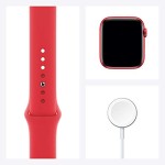 New Apple Watch Series 6 (GPS, 40mm) - Product (RED) - Aluminium Case with Product (RED) - Sport Band