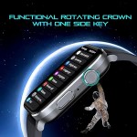 itel ICON-3 Smartwatch with Single chip BT Calling, 2.01 AMOLED Display, 500 Nits Brightness, Functional Crown, IP67 Waterproof