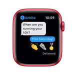 New Apple Watch Series 6 (GPS, 40mm) - Product (RED) - Aluminium Case with Product (RED) - Sport Band
