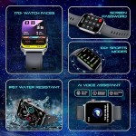 itel ICON-3 Smartwatch with Single chip BT Calling, 2.01 AMOLED Display, 500 Nits Brightness, Functional Crown, IP67 Waterproof