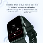 Noise ColorFit Caliber Buzz 1.69 Display with Advanced Bluetooth Calling & Powerful Battery Smartwatch Green Strap