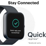 Noise ColorFit Caliber Smart Watch with 15-day battery, 1.69 display (Blue Strap, Regular)