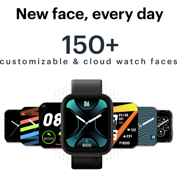Noise ColorFit Caliber Smart Watch with 15-day battery, 1.69 display (Blue Strap, Regular)