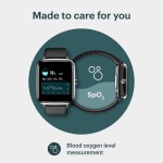 Noise ColorFit Pro 2 Oxy Smartwatch  (Black Strap, Regular)