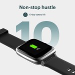 Noise ColorFit Pro 2 Oxy Smartwatch  (Black Strap, Regular)