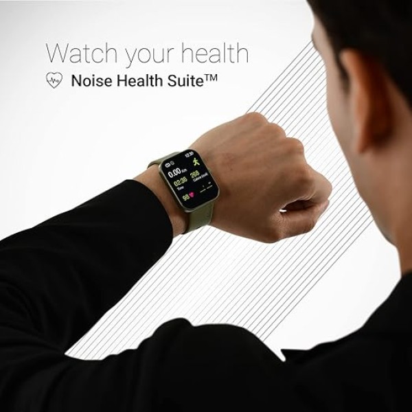 Noise ColorFit Pulse 2: 1.8 Biggest Display Smart Watch, 550 NITS Brightness, Sleek Metallic Body, HR, Sleep & Spo2 Monitoring