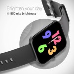 Noise ColorFit Pulse 2: 1.8 Biggest Display Smart Watch, 550 NITS Brightness, Sleek Metallic Body, HR, Sleep & Spo2 Monitoring