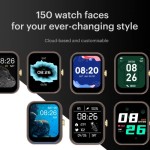 Noise ColorFit Pulse Grand Smart Watch with 1.69(4.29cm) HD Display, (Jet Black)