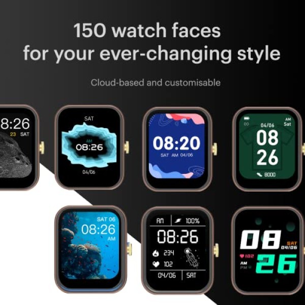 Noise ColorFit Pulse Grand Smart Watch with 1.69(4.29cm) HD Display, (Jet Black)