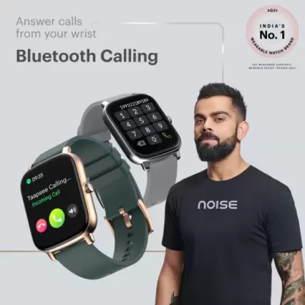 Noise Icon Buzz 1.69 Display with Bluetooth Calling, Women's Edition, Voice Assistant Smartwatch (Pink Strap, Regular) (un box)