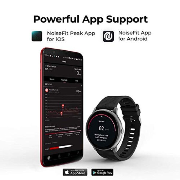 Noise NoiseFit Evolve Full Touch Control Smart Watch with AMOLED Display - Slate Black