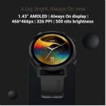 Noise Evolve 3 BT Calling with 1.43 inch AMOLED Always-On Display, Metallic Design Smartwatch (Black Strap, Regular)