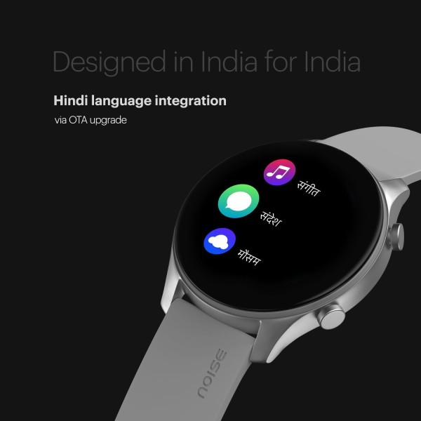 Noise Evolve 2 AMOLED with 42mm Dial Size Smartwatch (Grey Strap, Regular)