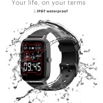 Noise Icon 2 Bluetooth Calling with 1.8 Display & 60 Sports Mode Smartwatch Black Strap
