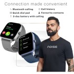 Noise Icon 2 Bluetooth Calling with 1.8 Display & 60 Sports Mode Smartwatch Black Strap
