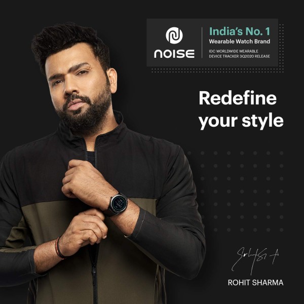 Noise Fit Evolve Smartwatch (Black Strap, Regular)