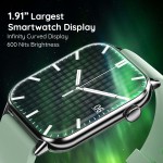 Pebble Orion Smart Watches for men & Women| 1.91 High Resolution Curved Display|Ultra Thin Dial|BT Calling|24 Hour Health Rate checking|Temp, SoP2, Heart Rate|Pincode Locking System| Mint Green