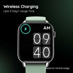 Pebble Orion Smart Watches for men & Women| 1.91 High Resolution Curved Display|Ultra Thin Dial|BT Calling|24 Hour Health Rate checking|Temp, SoP2, Heart Rate|Pincode Locking System| Mint Green