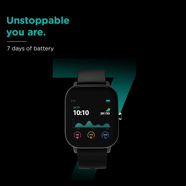 Pebble Pace Smart Watch with Oximeter Function (Black)
