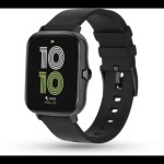 Pebble Spark 1.7 inch Bluetooth Calling, HD Display with SPO2, HR Monitor Smartwatch Black
