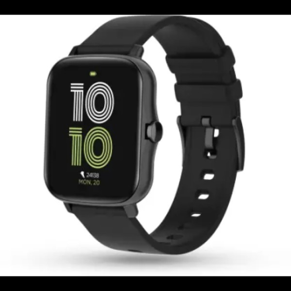 Pebble Spark 1.7 inch Bluetooth Calling, HD Display with SPO2, HR Monitor Smartwatch Black