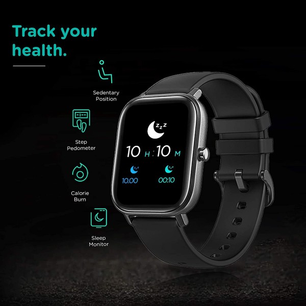 Pebble Pace Smart Watch with Oximeter Function (Black)