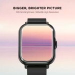 Pebble Spark Ace 1.85 Large HD Display, Health Suite, 100+ Watch Faces, 7 days battery Smartwatch Black