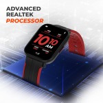 PLAYFIT XLPRO_Black+Red, IPS Display, IP67 Dust, Sweat & Water resistant, Full Metal Dial Design,(unbox)
