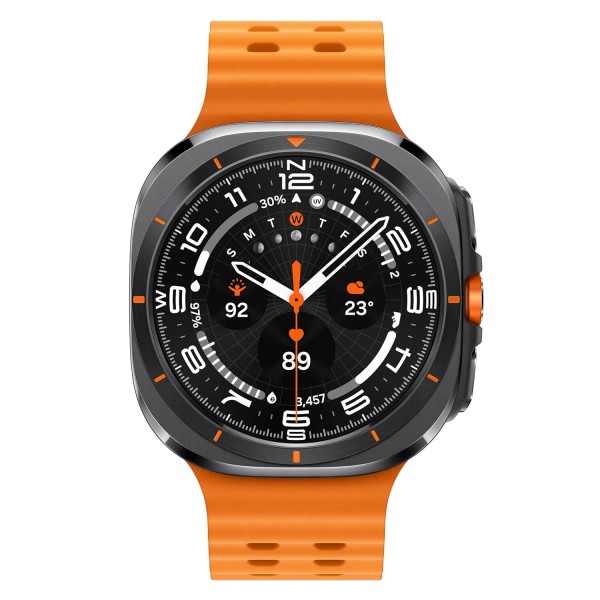 Samsung Galaxy Watch Ultra (47mm, LTE, Silver) with Upto 100h battery | 3nm Processor | Dual GPS | Quick Button/Siren | Sapphire Glass & Titanium | 10ATM & IP68 | BP & ECG Monitor |Energy Score & AGEs
