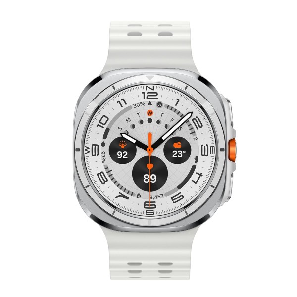 Samsung Galaxy Watch Ultra (47mm, LTE, Silver) with Upto 100h battery | 3nm Processor | Dual GPS | Quick Button/Siren | Sapphire Glass & Titanium | 10ATM & IP68 | BP & ECG Monitor |Energy Score & AGEs
