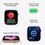 Apple Watch Series 11 GPS 46mm Jet Black Aluminium Case with Black Sport Band - S/M