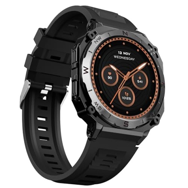 boAt Enigma X500 Smart Watch 1.43 Inch AMOLED Display, Bluetooth Calling Jet Black