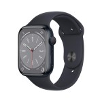 Apple Watch Series 8 [GPS 45 mm] Smart Watch w/Midnight Aluminium Case with Midnight Sport Band. Fitness Tracker, Blood Oxygen & ECG Apps, Always-On Retina Display, Water Resistant