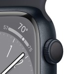 Apple Watch Series 8 [GPS 45 mm] Smart Watch w/Midnight Aluminium Case with Midnight Sport Band. Fitness Tracker, Blood Oxygen & ECG Apps, Always-On Retina Display, Water Resistant