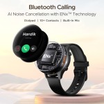 boAt Lunar Call Plus Smartwatch with 1.43 AMOLED Display,BT Calling and Health Tracker Smartwatch (Black Strap, Free Size)
