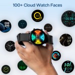 boAt Lunar Call Plus Smartwatch with 1.43 AMOLED Display,BT Calling and Health Tracker Smartwatch (Black Strap, Free Size)