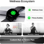 boAt Lunar Call Plus Smartwatch with 1.43 AMOLED Display,BT Calling and Health Tracker Smartwatch (Black Strap, Free Size)