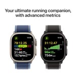 Apple Watch Ultra 3 GPS + Cellular 49mm Black Titanium Case with Black/Charcoal Trail Loop - S/M