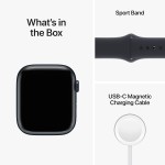 Apple Watch Series 8 [GPS 45 mm] Smart Watch w/Midnight Aluminium Case with Midnight Sport Band. Fitness Tracker, Blood Oxygen & ECG Apps, Always-On Retina Display, Water Resistant