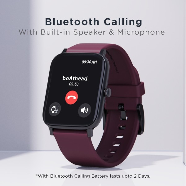 boAt Storm Pro Call with Bluetooth Calling, 1.78'' AMOLED Display Smartwatch Red