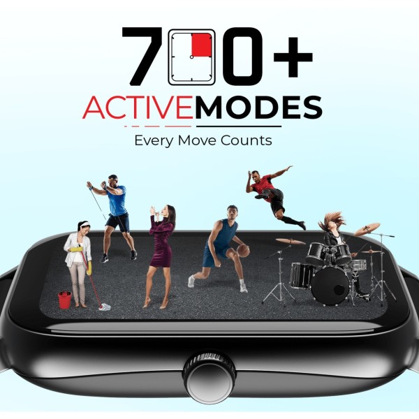 boAt Storm Pro with 1.78 AMOLED Display, 700+ Active Modes Smartwatch (Black Strap)