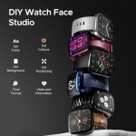 boAt Ultima Prism Smart Watch with 1.96 AMOLED Display, BT Calling Female Wellness (Steel Black)