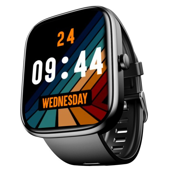 boAt Ultima Chronos with 1.96 AMOLED Display Advanced BT Calling Coins DIY Watch Smart Watch For Men And Women (Active Black)