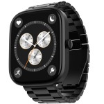 boAt Ultima Prism Smart Watch with 1.96 AMOLED Display, BT Calling Female Wellness (Steel Black)