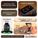 boAt Ultima Chronos with 1.96 AMOLED Display Advanced BT Calling Coins DIY Watch Smart Watch For Men And Women (Active Black)